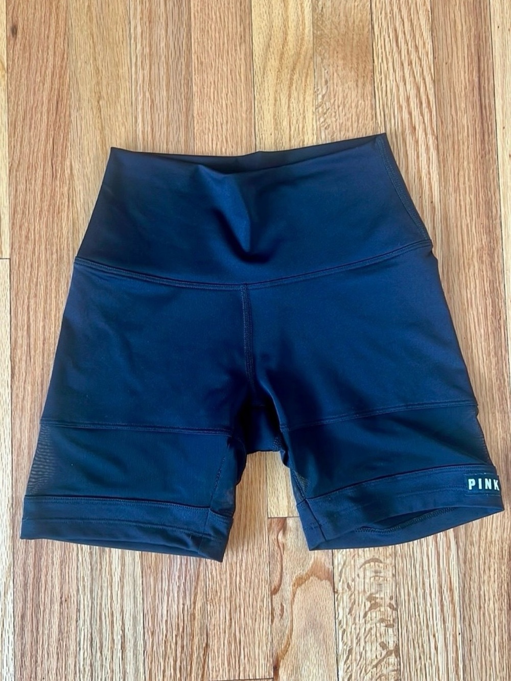 PINK Victoria's Secret Women's Black High-Waisted Shorts Xs